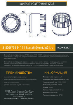 КОНТАКТ РОЗЕТОЧНЫЙ КР36